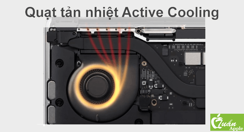 Quạt tản nhiệt MacBook Pro 13" Touch Bar M1 8GB 256GB Cũ