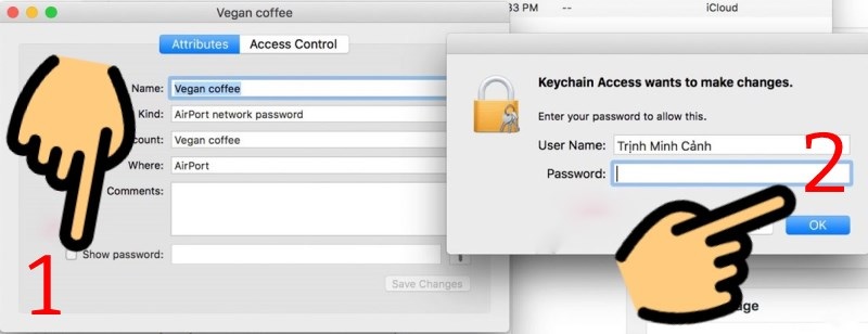 Xem mật khẩu wifi qua Macbook