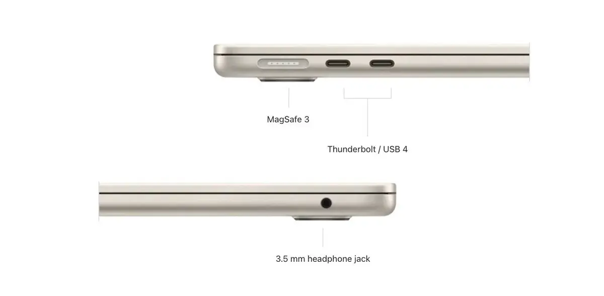 Kết nối nhanh chóng MacBook Air M2 2022 16GB 256GB-512GB cũ