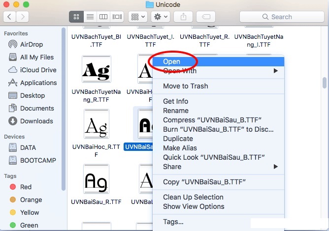 Cách cài font Tiếng Việt cho Macbook nhanh chóng