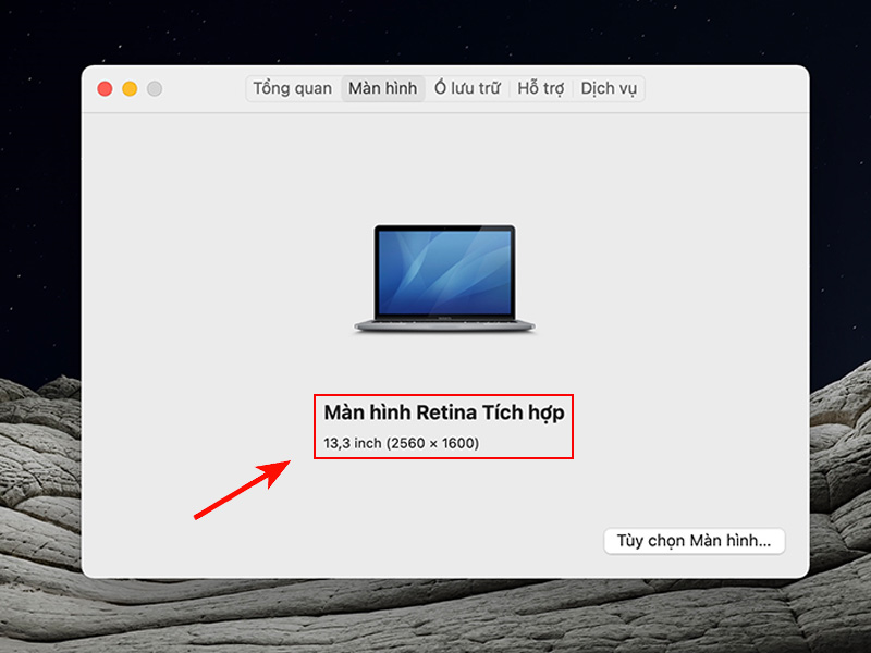 Cách xem cấu hình máy Macbook Air