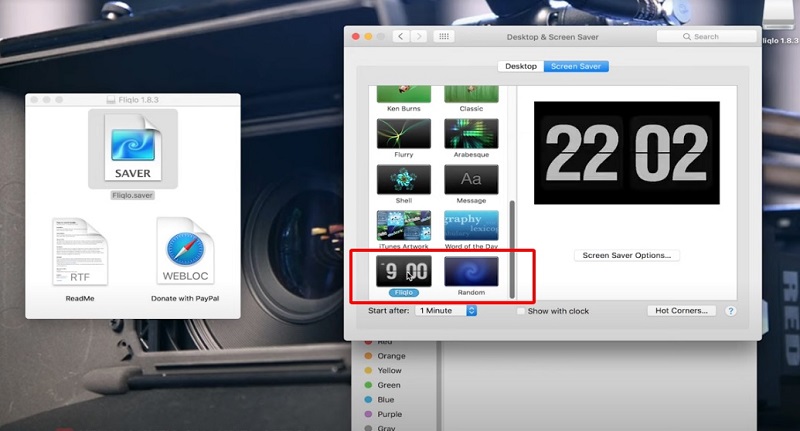 Cài đặt màn hình chờ Macbook đồng hồ siêu đẹp