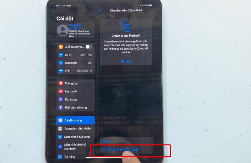 Cách khắc phục màn hình iPad bị nhấp nháy bằng khôi phục cài đặt gốc