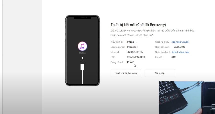 Khắc phục iPhone bị đen màn hình nhưng vẫn có tiếng bằng cách Restore máy qua Recovery Mode