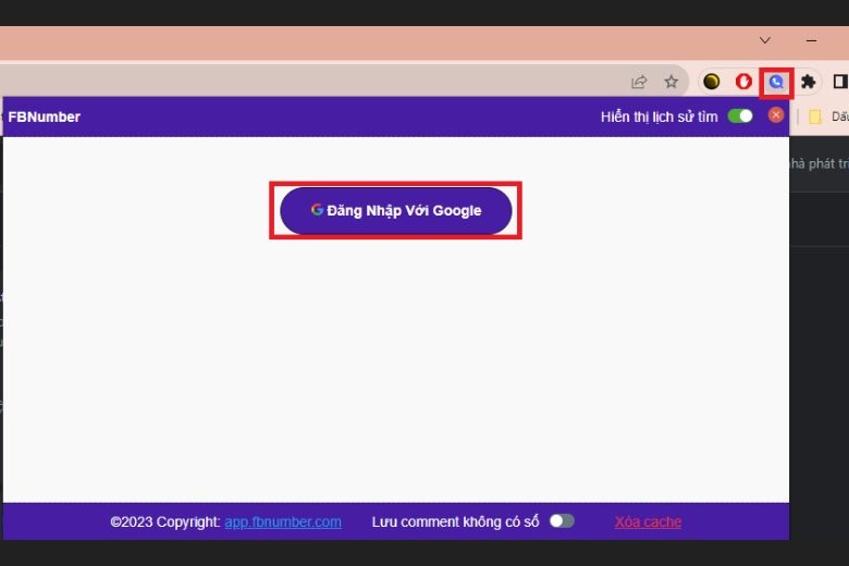 Lấy số điện thoại từ Facebook bằng FBnumber