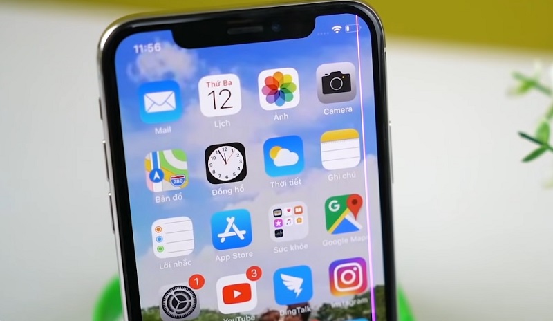 iPhone XS Max bị lỗi màn hình dọc, kẻ ngang