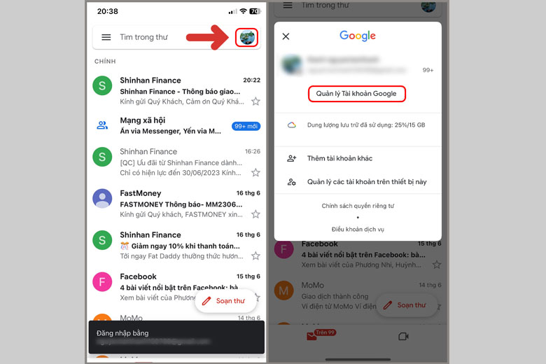 Cách xóa số điện thoại khi đăng ký tài khoản Gmail