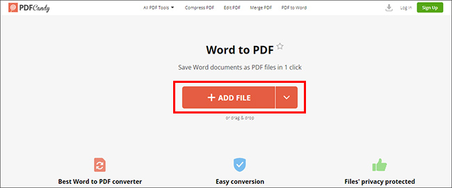 Cách chuyển file Word sang PDF trên Macbook bằng Pdfcandy.com