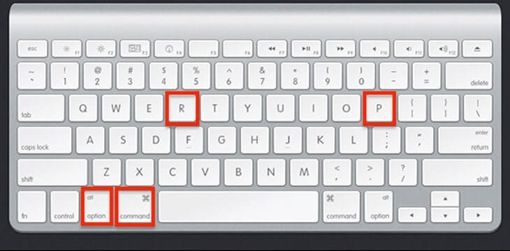 Khắc phục Macbook không lên nguồn​ bằng cách Reset PRAM 