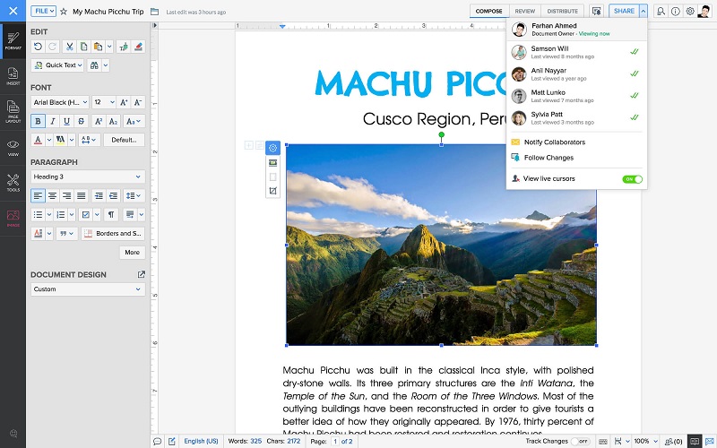 Phần mềm thay thế Office cho Macbook​ - Zoho Office Suite