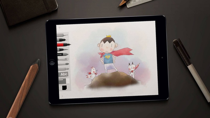 Phần mềm app vẽ trên iPad - Tayasui Sketches