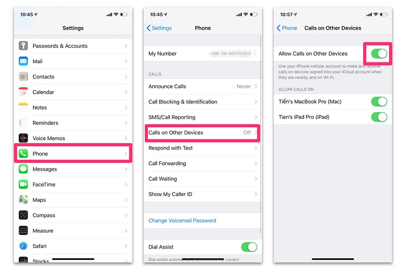 Cách gọi điện thoại bằng sim trên iPad​