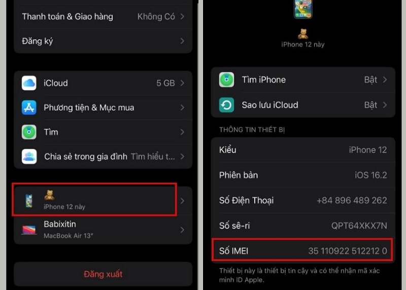 Cách check serial iPad, check số iMei iPad bằng cách check qua iCloud/website Apple