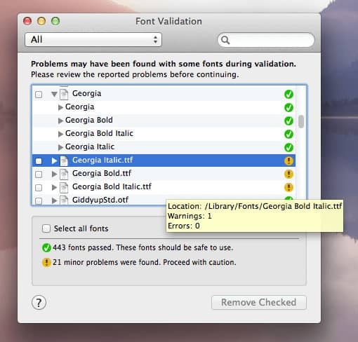 Cách sửa lỗi font chữ bị trùng lặp trên Macbook