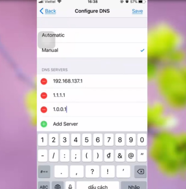 Sửa lỗi iPad không kết nối được wifi​ bằng cách thay đổi DNS trên iPad