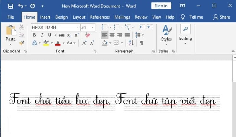 Cách sử dụng font chữ tiểu học cho Macbook​