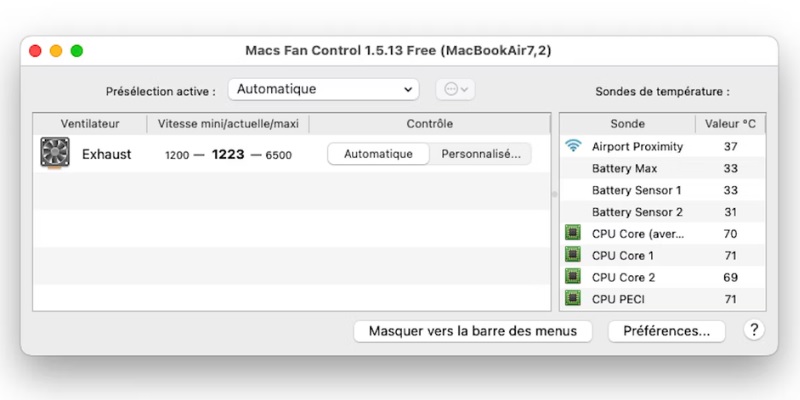 Cách điều chỉnh tốc độ quạt Macbook Pro