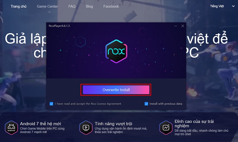 Phần mềm NoxPlayer giả lập Android trên Mac