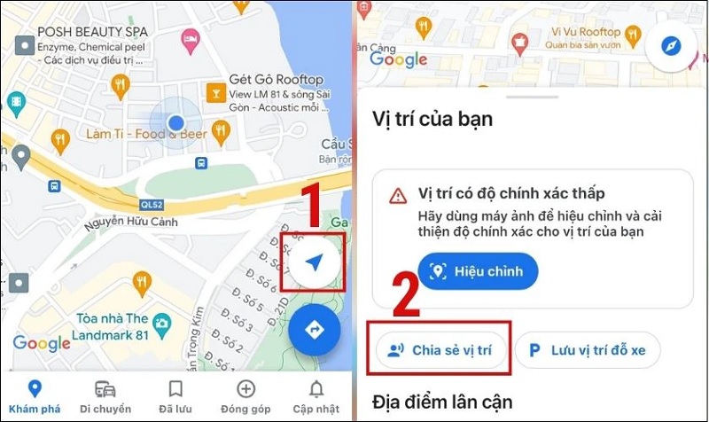 Cài định vị trên điện thoại iPhone và Android