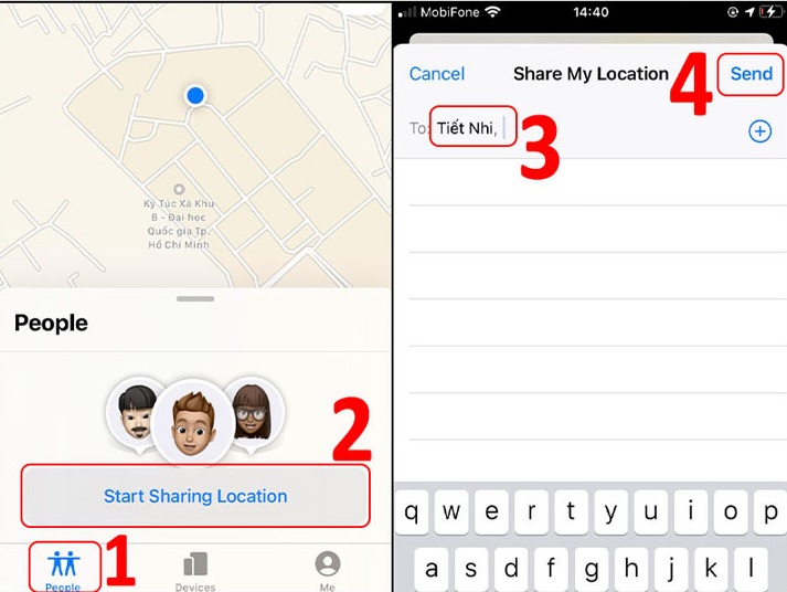 Cách định vị iPhone của chồng mà không biết