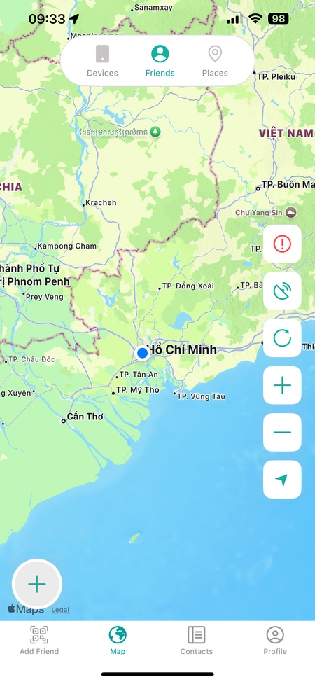 Cách cài định vị theo dõi chồng qua tính năng chia sẻ vị trí