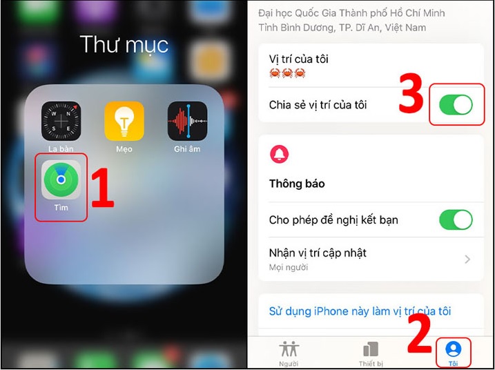 Cách định vị iPhone của chồng mà không biết