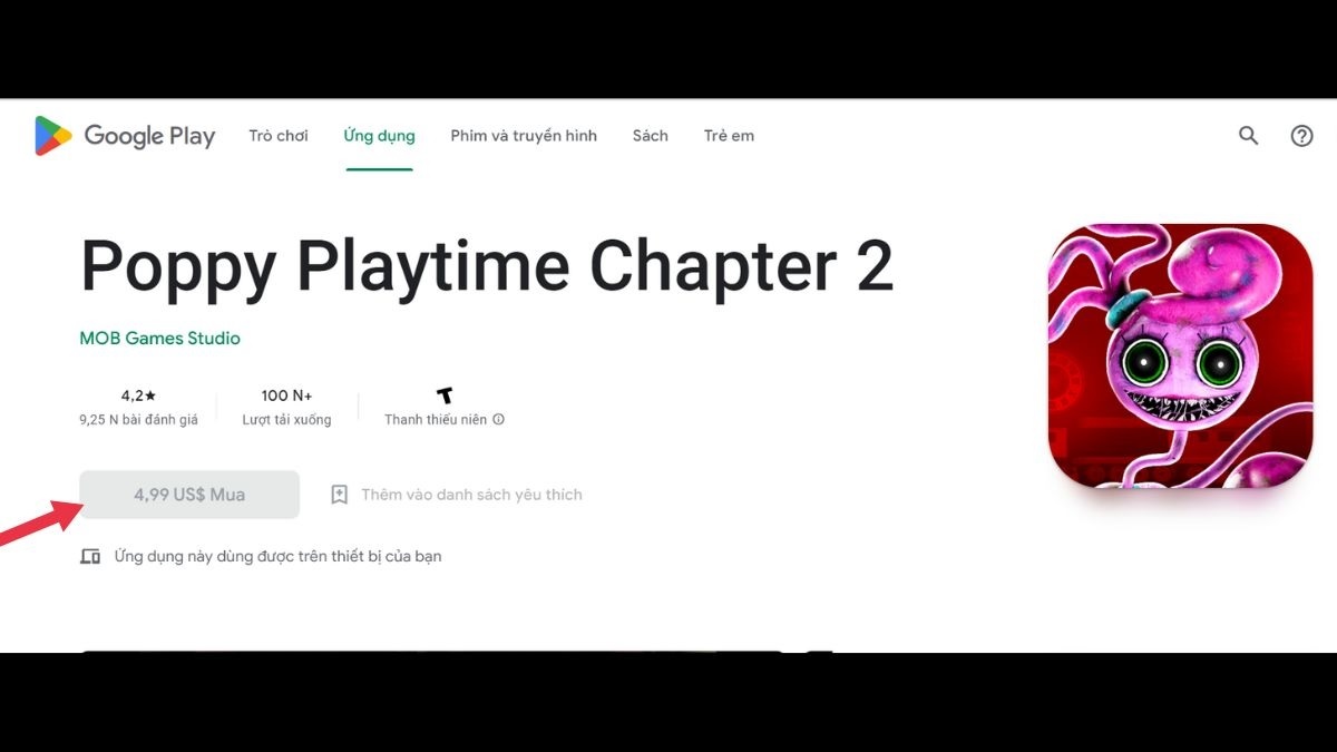 Tải game Poppy Playtime trên thiết bị Android