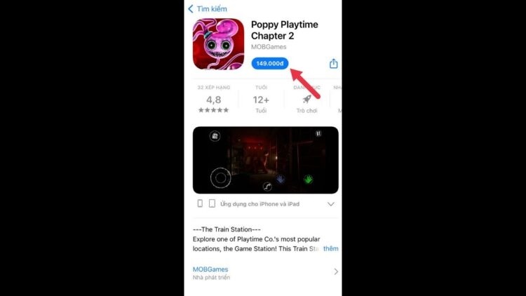 Tải game Poppy Playtime trên thiết bị IOS