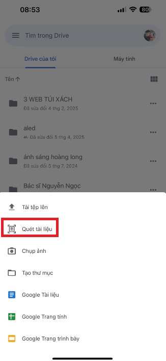 Cách tạo file pdf từ ảnh trên điện thoại bằng Google Drive