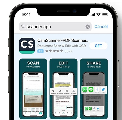 Dùng ứng dụng CamScanner App tạo file PDF từ ảnh trên điện thoại miễn phí