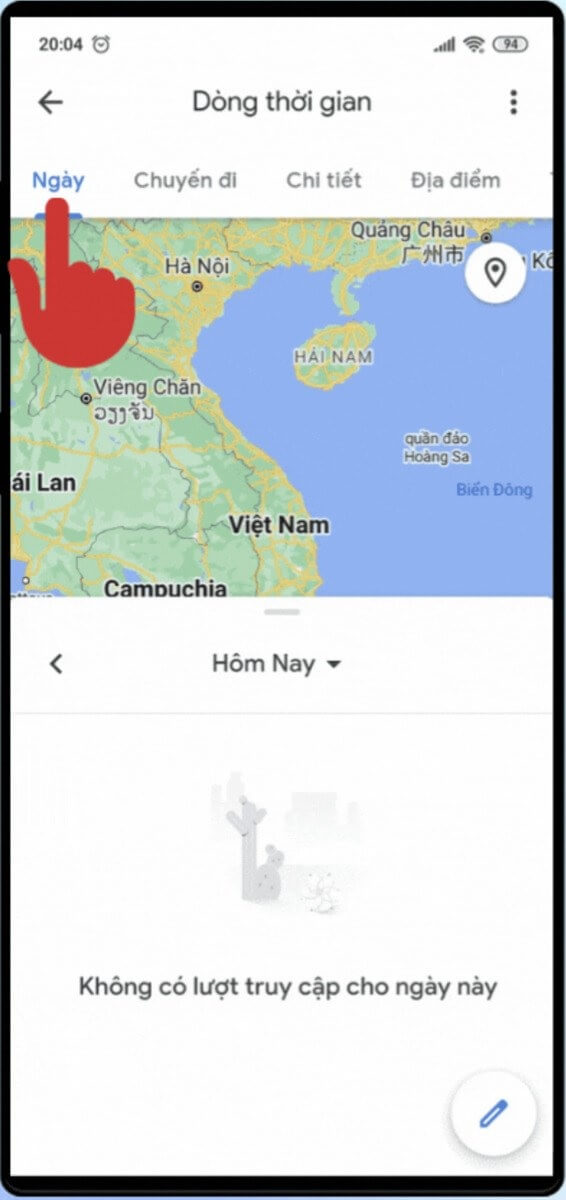 Cách theo dõi điện thoại qua Google Map bằng tính năng dòng thời gian