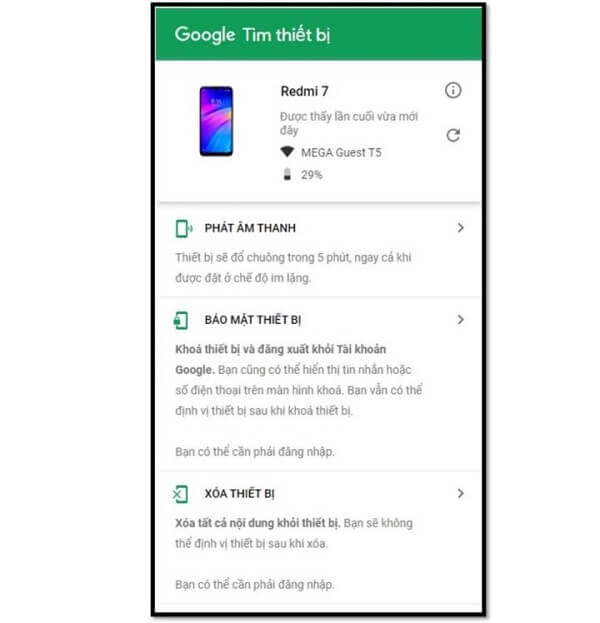 Cách theo dõi điện thoại qua Gmail trên thiết bị Android