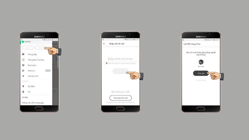 Sử dụng ứng dụng Find My Friend bằng cách cài định vị giữa 2 điện thoại Samsung