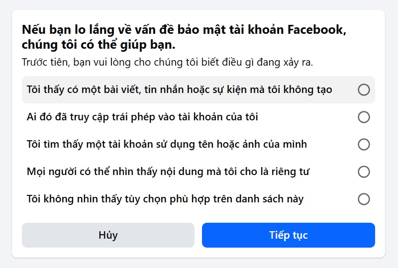 Cách lấy lại Facebook không cần mã xác nhận nhanh chóng