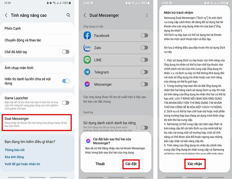 Cách dùng 2 Nick facebook cùng lúc trên SamSung