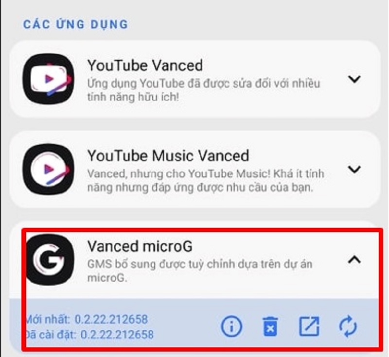 Sử dụng phần mềm Youtube Vanced