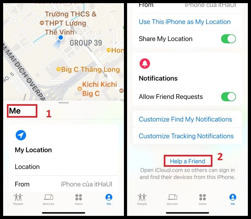 Cách tìm điện thoại bị mất khi tắt nguồn trên thiết bị iPhone