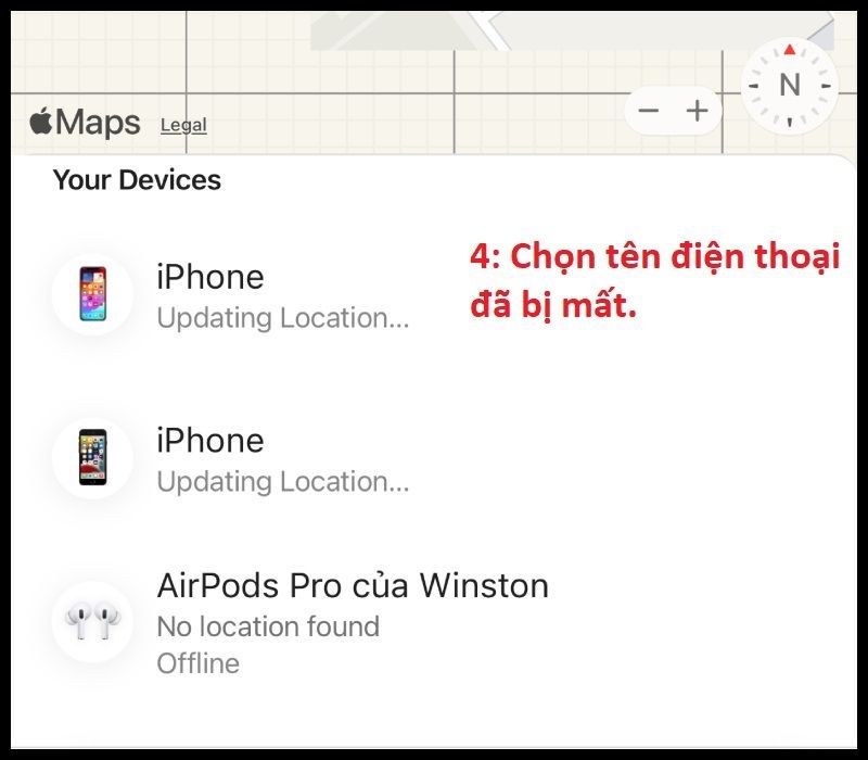 Cách tìm điện thoại bị mất khi tắt nguồn trên thiết bị iPhone