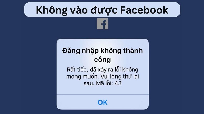 Nguyên nhân không thể đăng nhập Facebook trên điện thoại