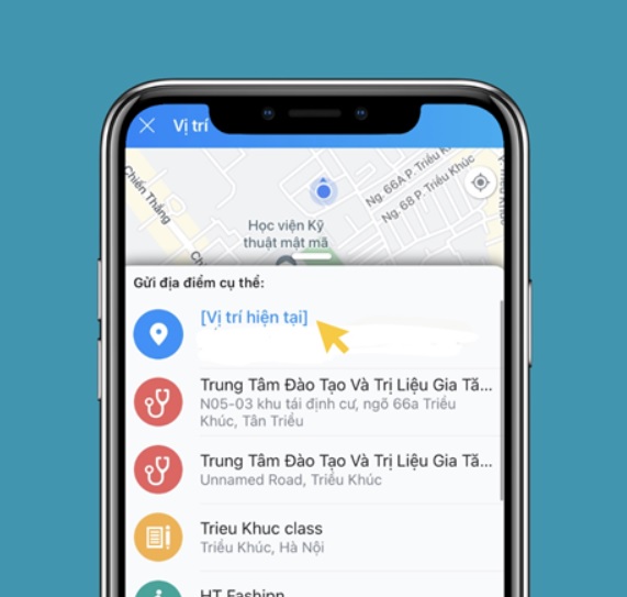 Cách định vị điện thoại qua Zalo qua tính năng