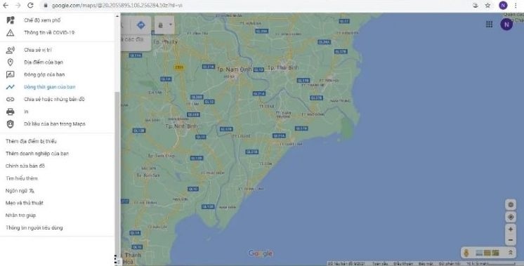 Sử dụng ứng dụng Google Maps tìm điện thoại Samsung bị mất tắt nguồn