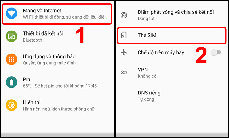 Cách bật chế độ 2 Sim trên máy Android
