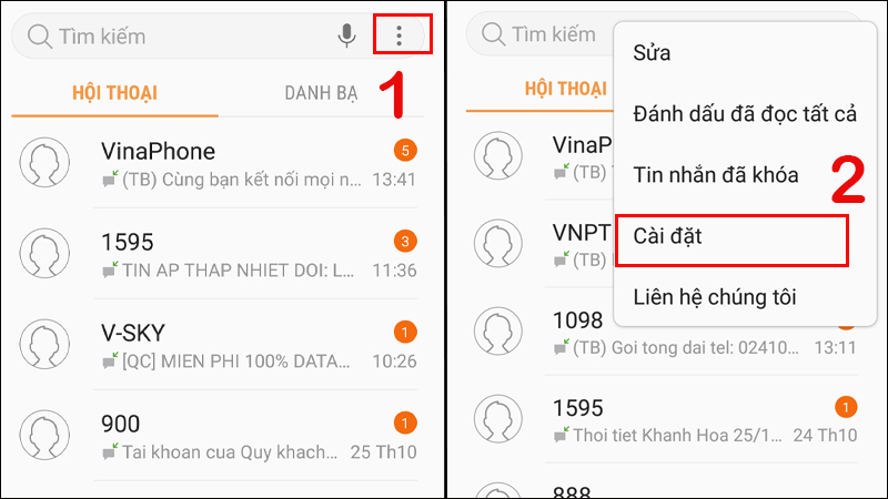 Hướng dẫn cách nhắn tin nhanh cho nhiều người Samsung