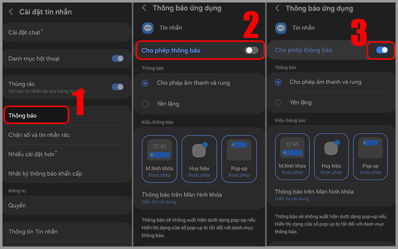 Cách cài đặt tin nhắn SMS cho Samsung