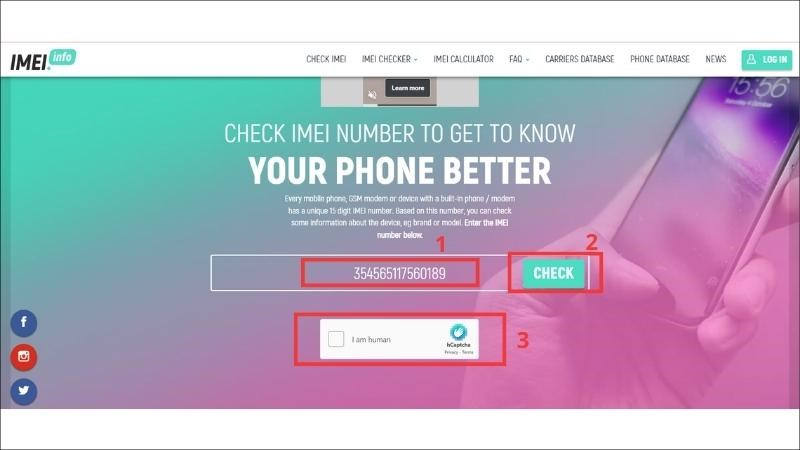 Cách kiểm tra thời gian bảo hành điện thoại Samsung bằng IMEI