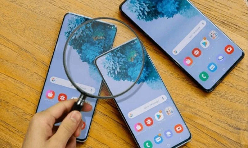 Kiểm tra ngoại hình điện thoại samsung