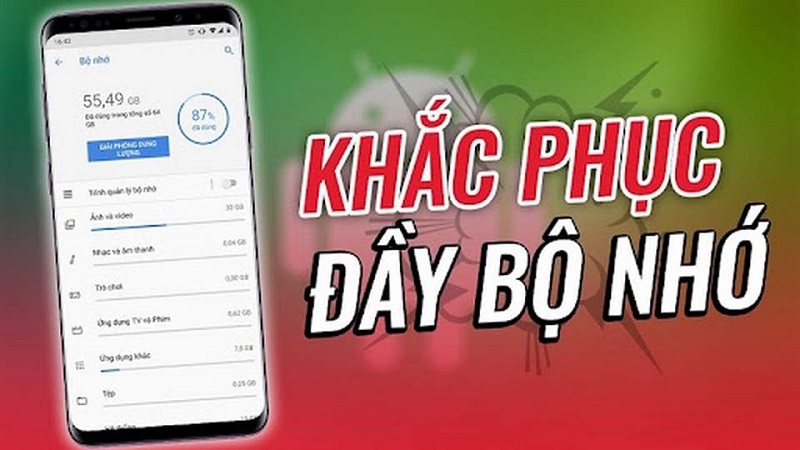 Bộ nhớ điện thoại Samsung bị đầy xử lý như nào