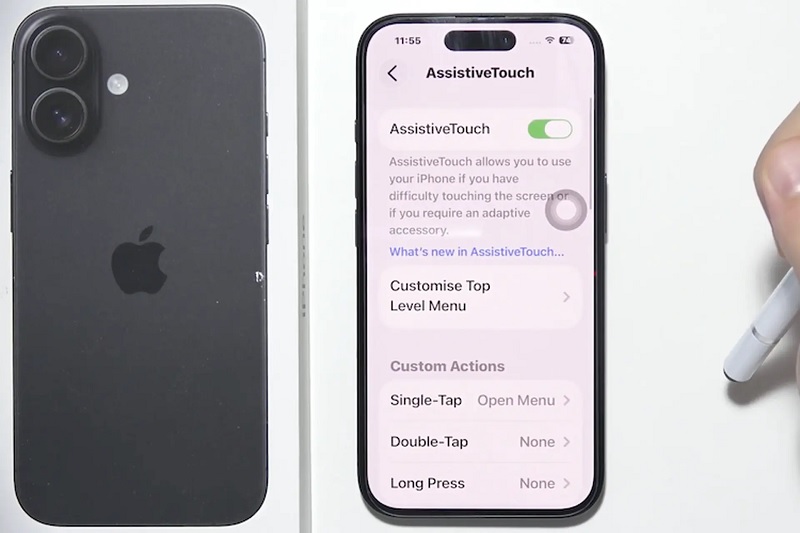 Nút bấm vật lý iPhone 17 tiện lợi