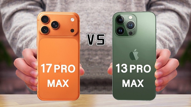 So sánh iPhone 17 Pro Max và 13 Pro Max