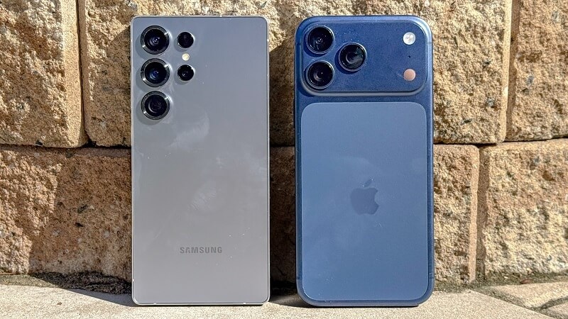 So sánh iPhone 17 Pro Max vs Samsung Galaxy S25 Ultra qua Pin và thời gian sử dụng